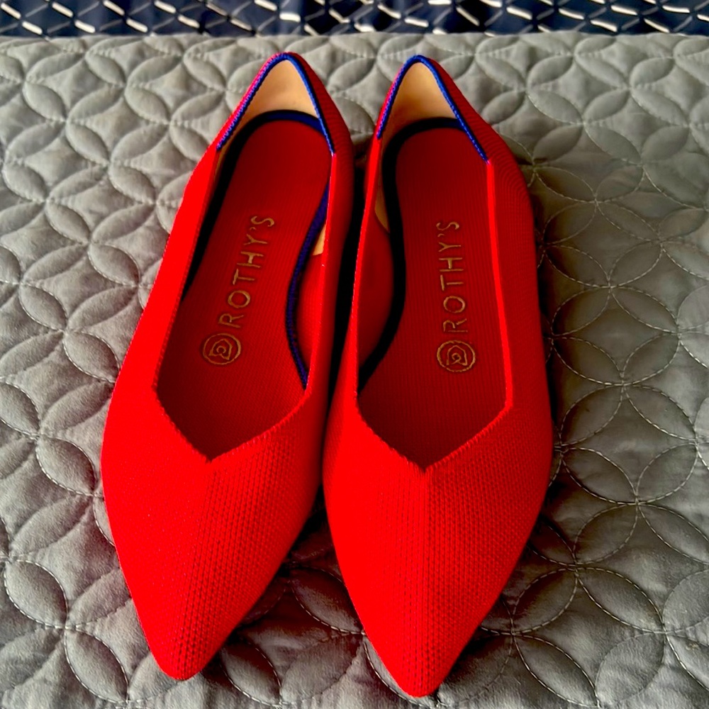 Rothy’s Red Pointe Shoes